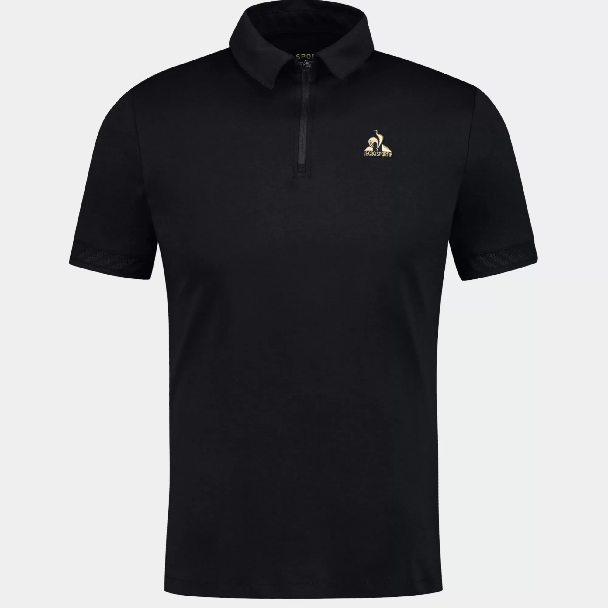 Homme Le Coq Sportif T-shirts Et Hauts | Polos Et Chemises>Coq d'orPolo col zippé Homme en interlock 240g coton