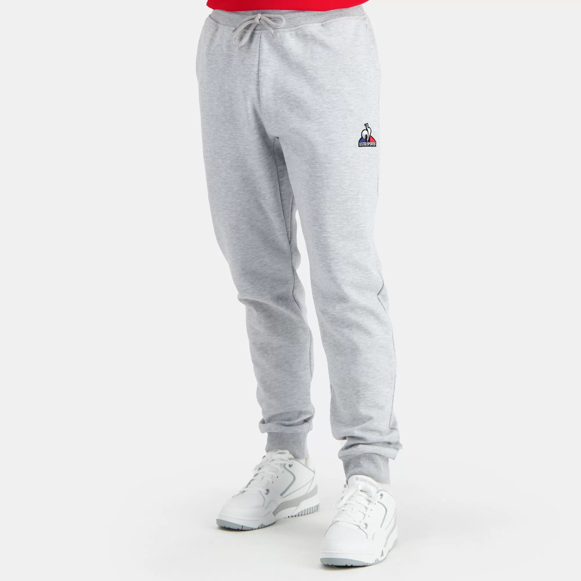 Homme Le Coq Sportif Pantalons Et Joggings>EssentielsPantalon Regular gris chiné clair Homme
