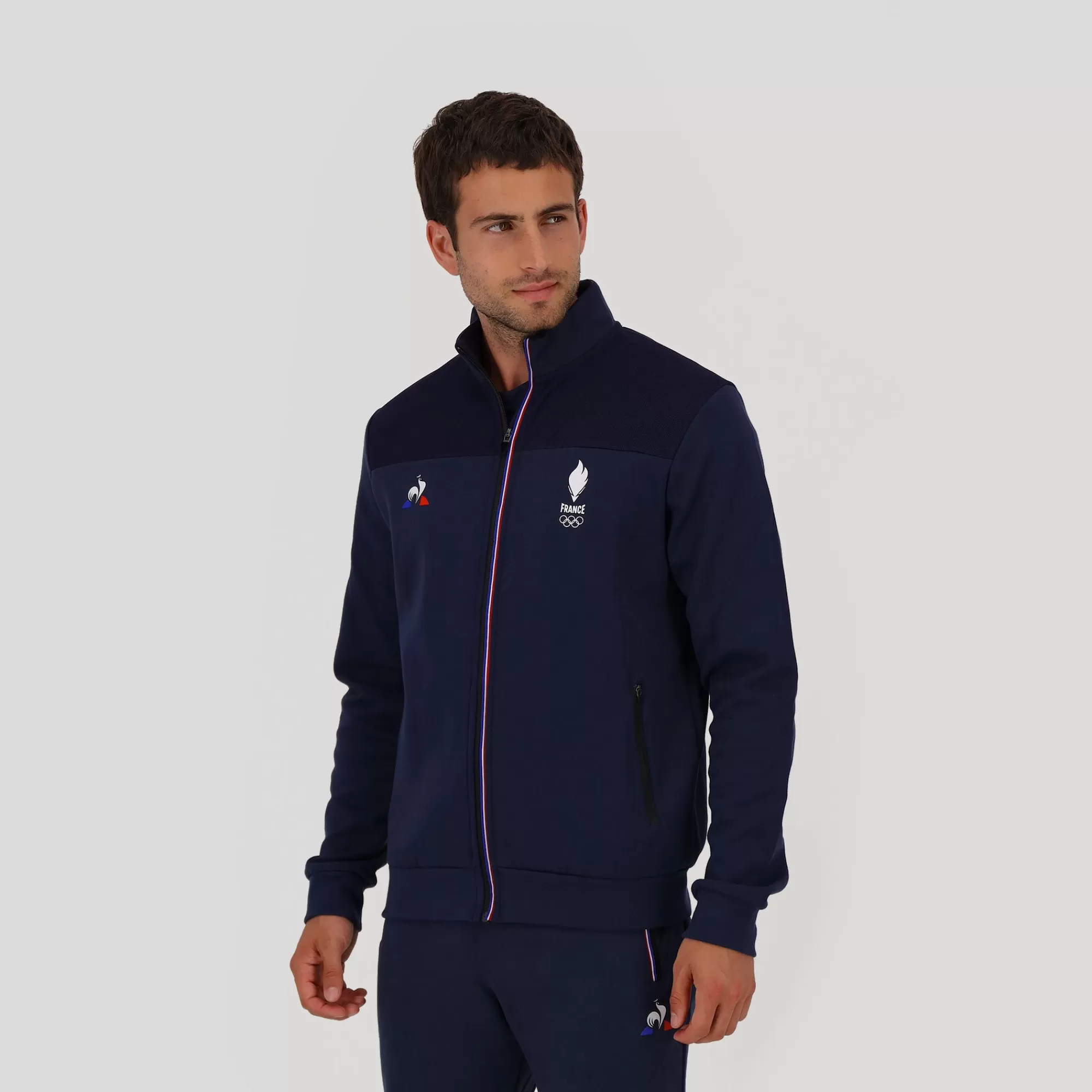 Homme Le Coq Sportif Sweats>Équipe de France OlympiqueSweat zippé Homme